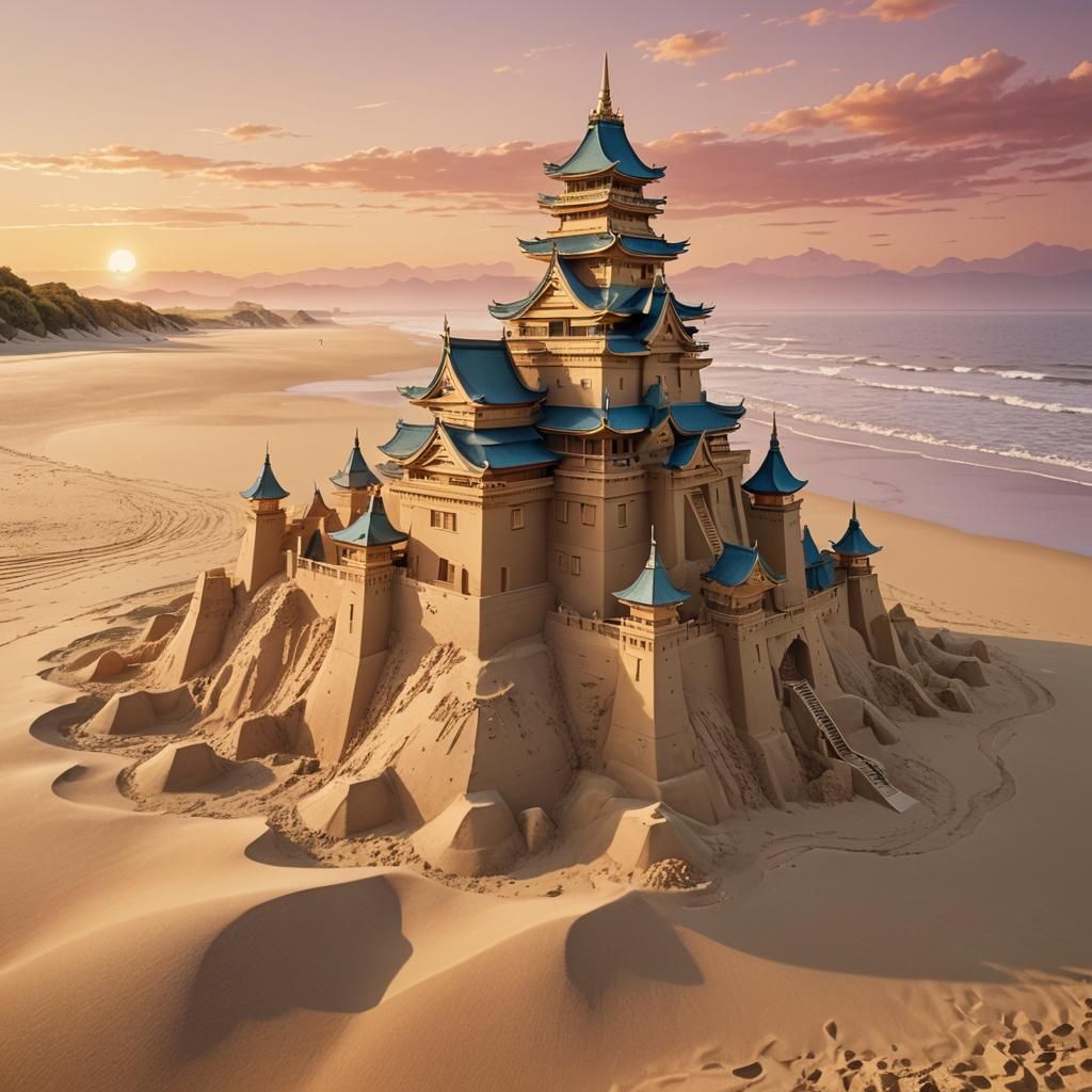 Japanese sandcastle