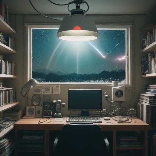 Night in a Ham Radio Shack with UFO