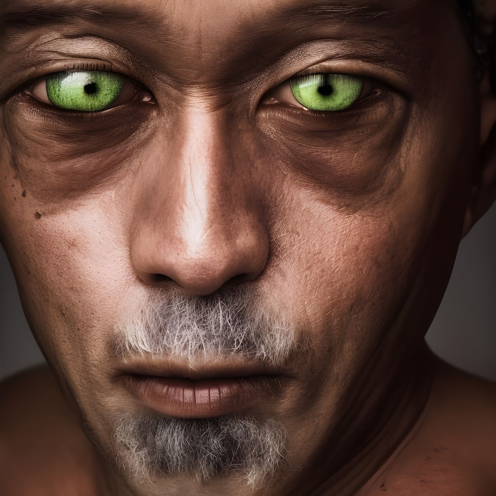 Fish Beast Portrait in Cloudy Sky, Professional Photography