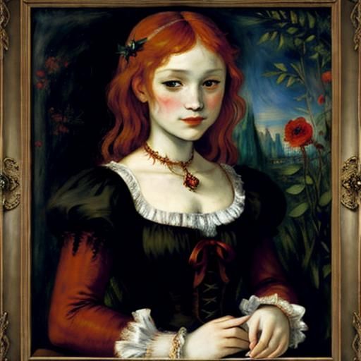Vampire in Style of Old Masters Painting
