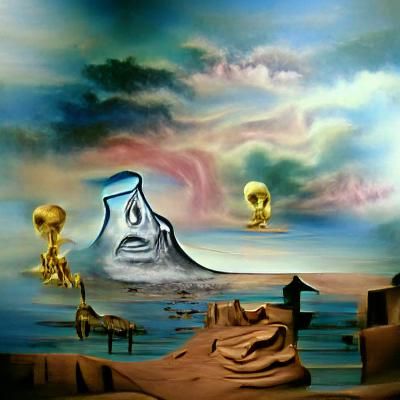 Surreal Landscape from a Past Life: Dali Style