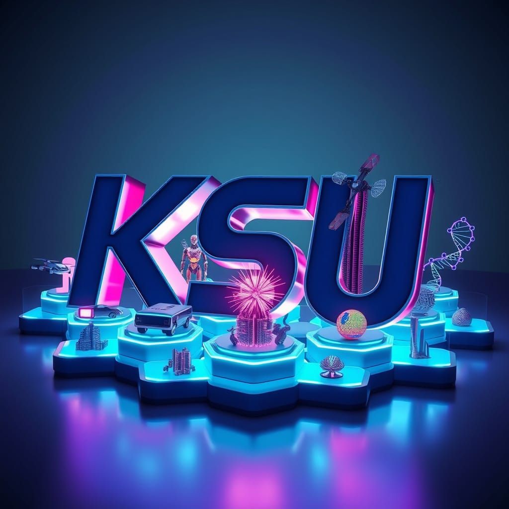 Futuristic KSU Logo Unveils Innovative Tech Marvels