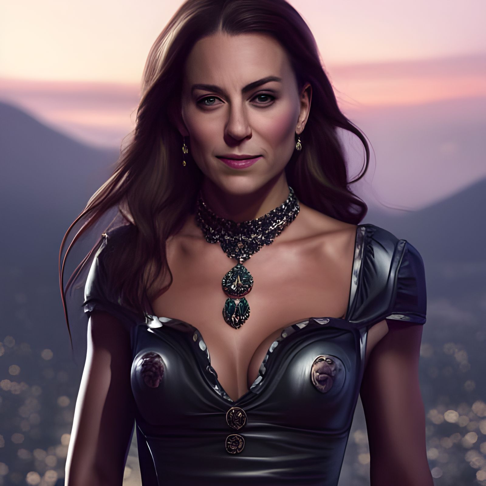 Kate Middleton in Fantastical Matte Painting