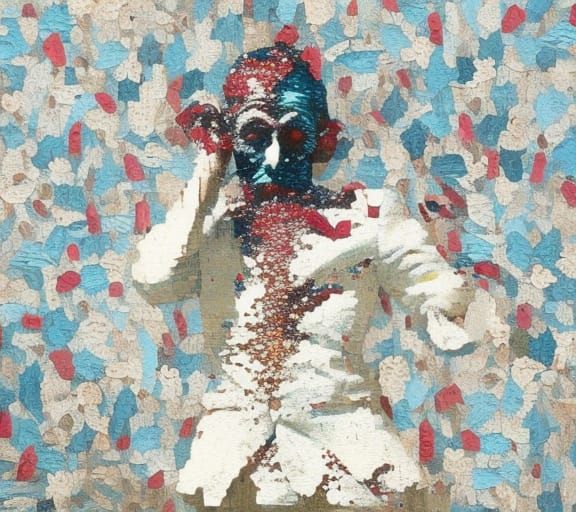 Dreamy Monster Portrait in Pop Art Style