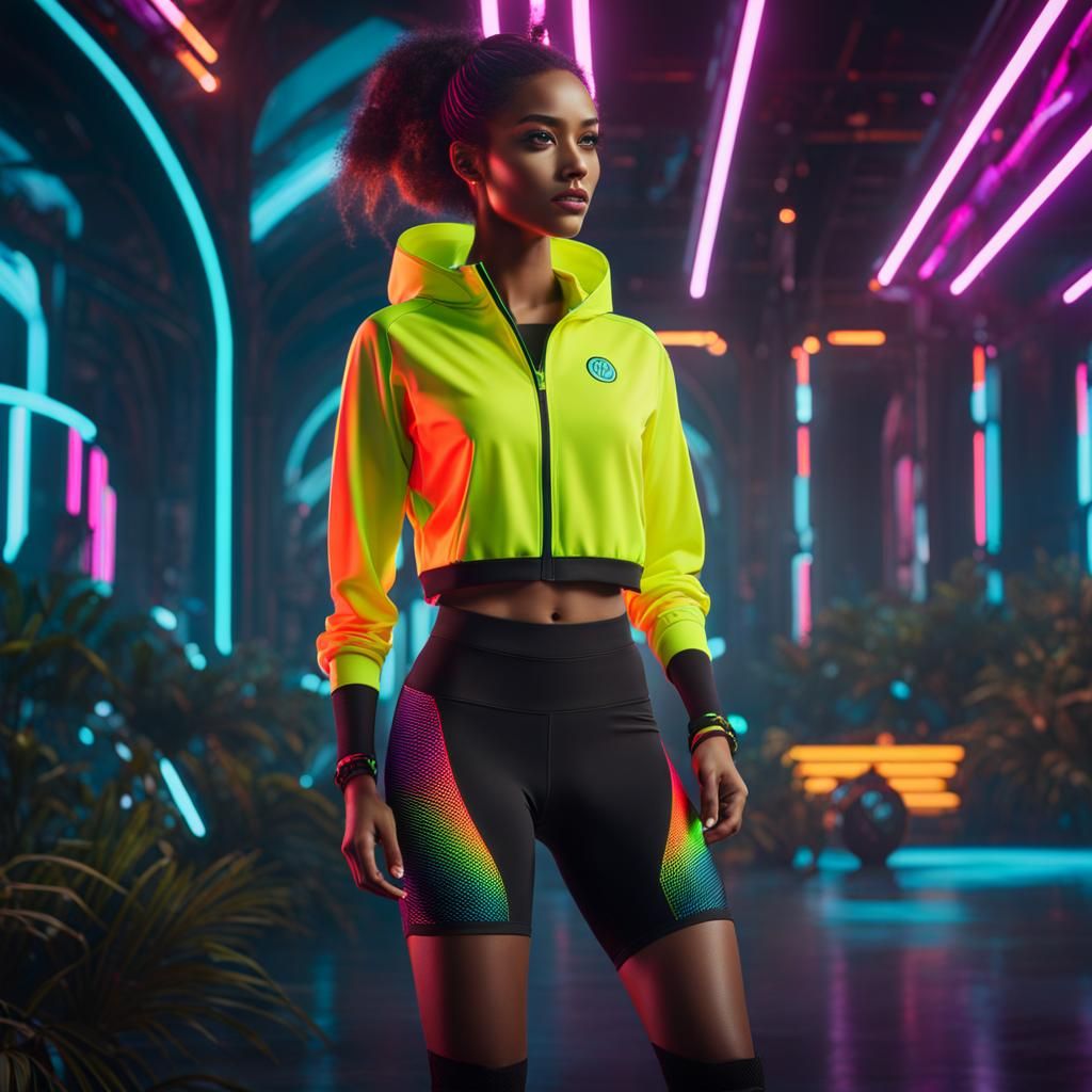 Sustainable Athleisure Wear in Detailed Matte Painting