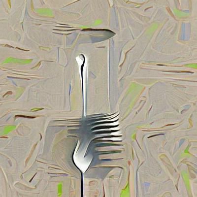 Simple AI Image of a Fork