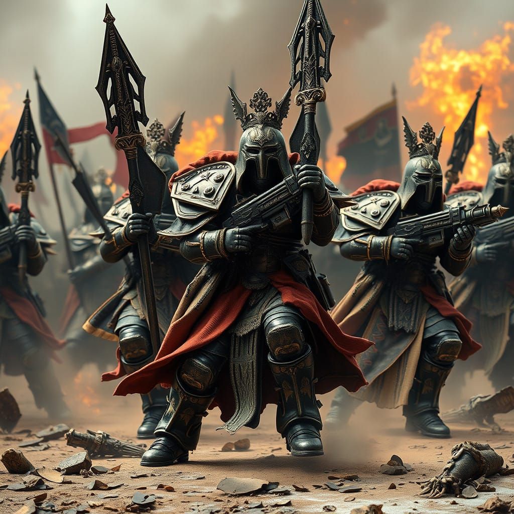 Sisters of Battle Defend the Emperor in Extreme Photorealist...