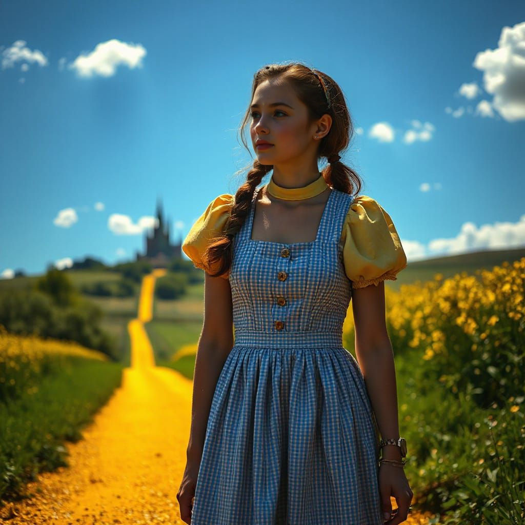 Dorothy on the Yellow Brick Road