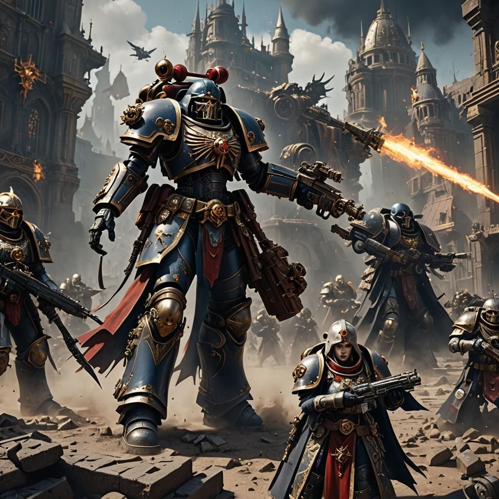 Warhammer 40k Sisters of Battle Matte Painting