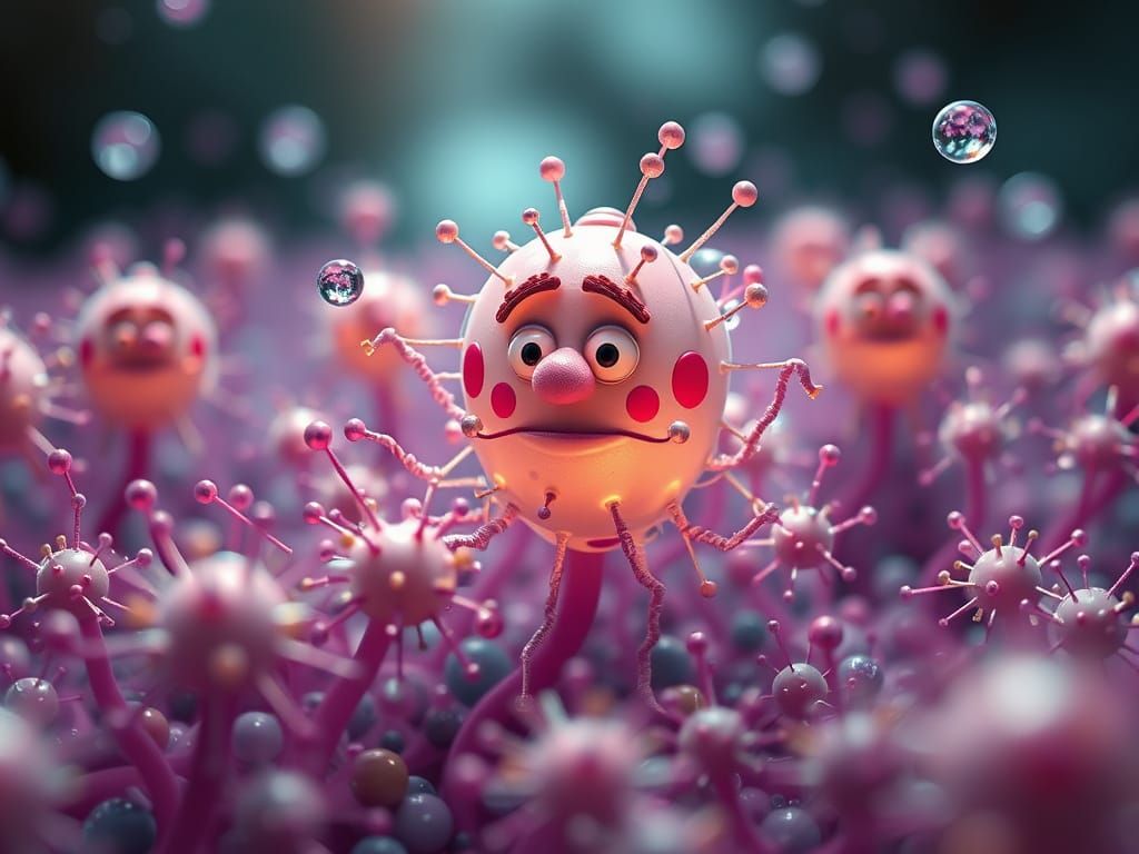 Microbes Engage in Dimensionless Qualities with Professor Oddballs Nanobots