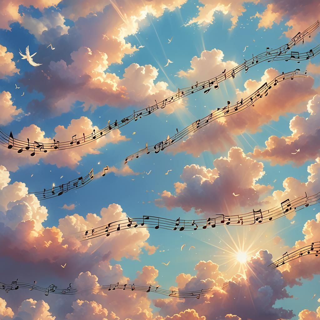 Ethereal Music in the Heavens: Digital Art