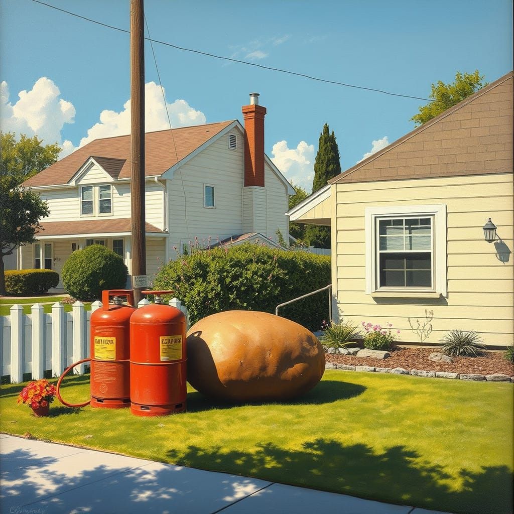 Suburban Oasis with Unconventional Accents