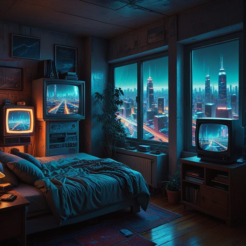 80s Child Bedroom Blends Past and Future