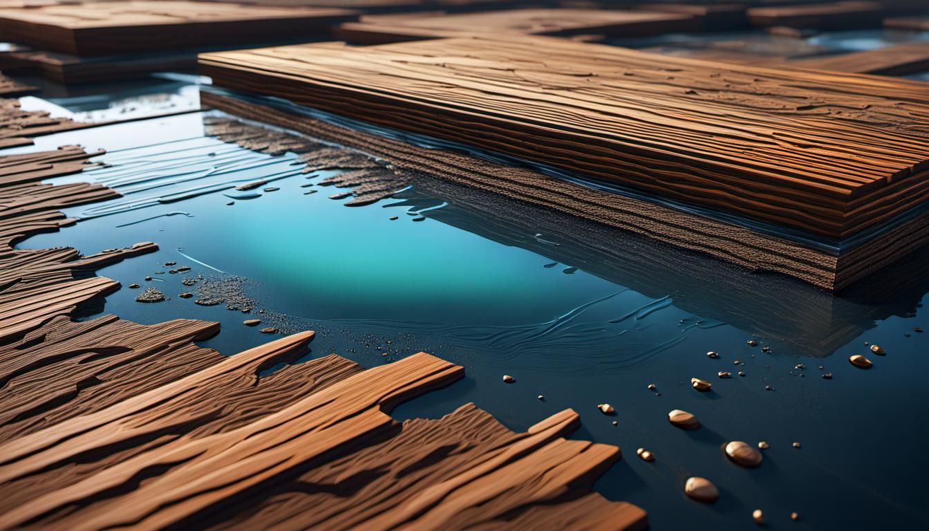 Textured Landscape in Salvador Dali Surrealism Style