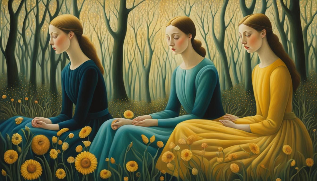 Surreal Portrait Art in Dreamy Surrealist Style