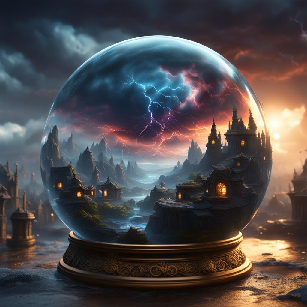a storm in a glass orb
