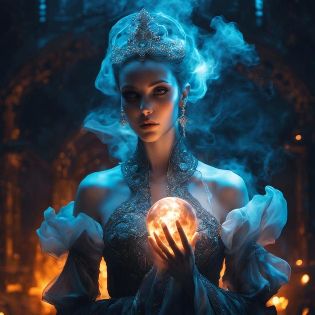 Ethereal Glowing Orb of Magic and Mystery