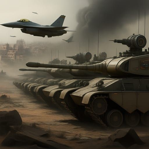 Military Might: Tanks and Jets over Gaza