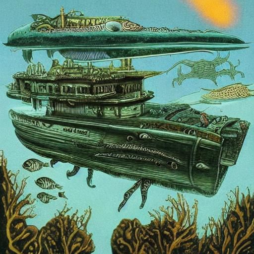 Lovecraftian Undersea Exploration with Miskatonic Submarine