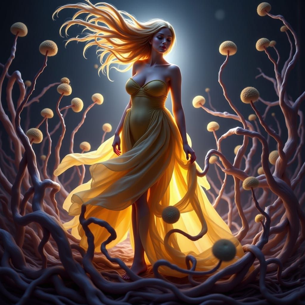 Surreal Dreamscape of a Lost Tinkerbell