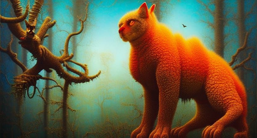 Hyperrealistic Fantastic Creature in Vivid Detail