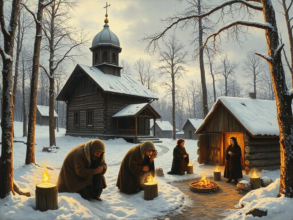 Winter Serenity in 17th Century Kievan Rus'