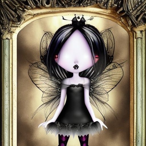 Enigmatic Gothic Fairy Portrait
