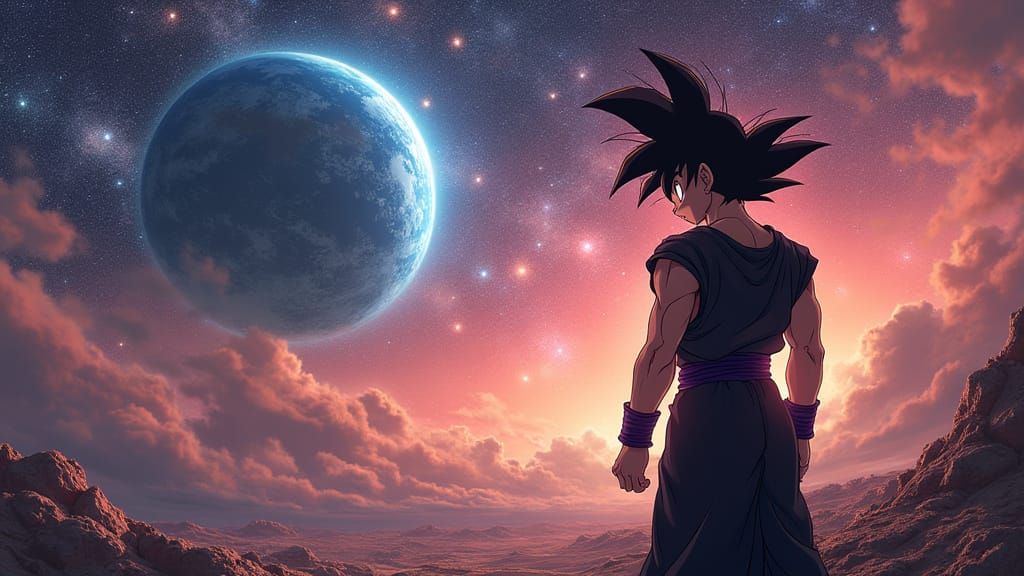 Goku Black in Cosmic Despair