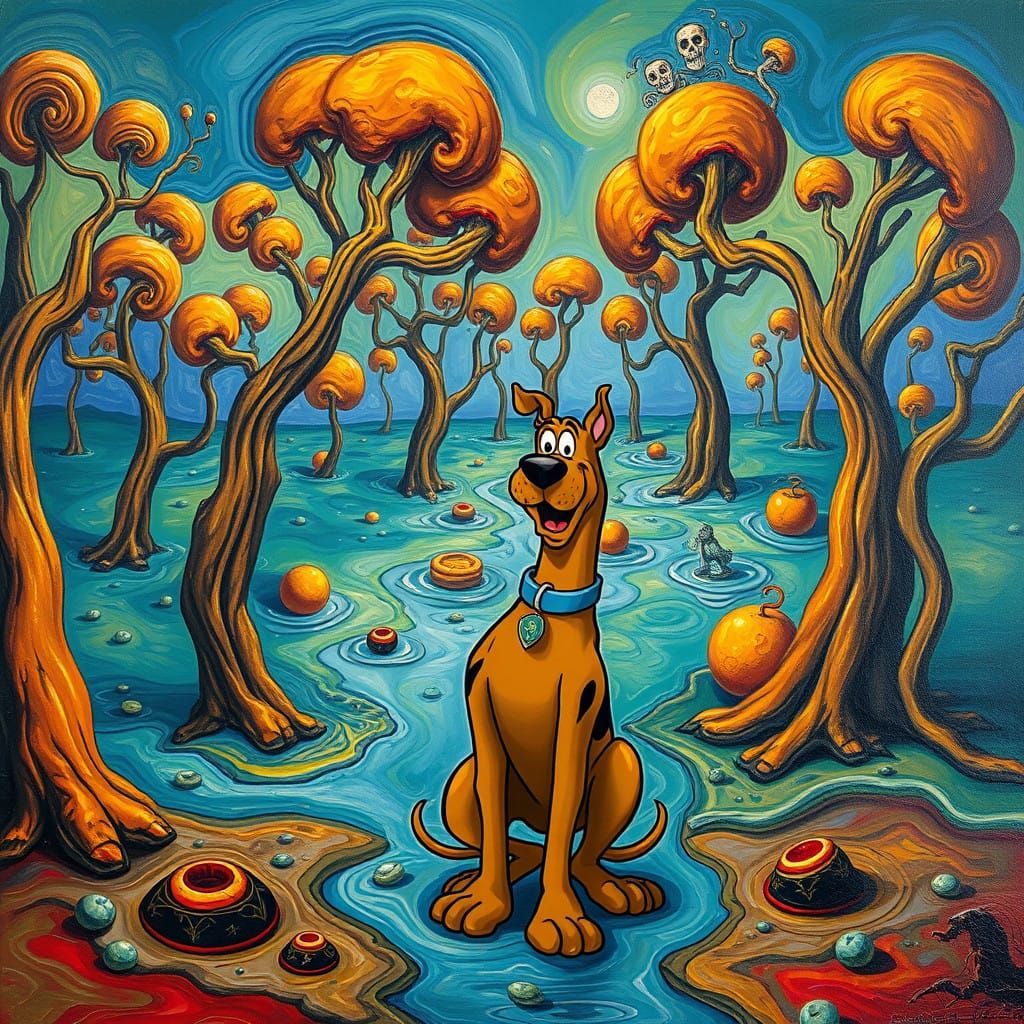 Scooby Doo Trapped in a Surreal Nightmare
