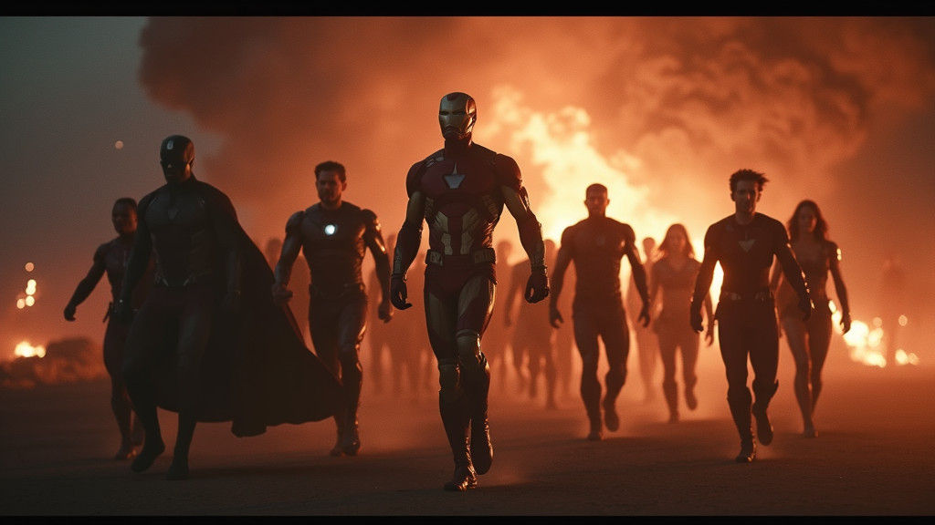 The Avengers: Dramatic Cinematic Film Still