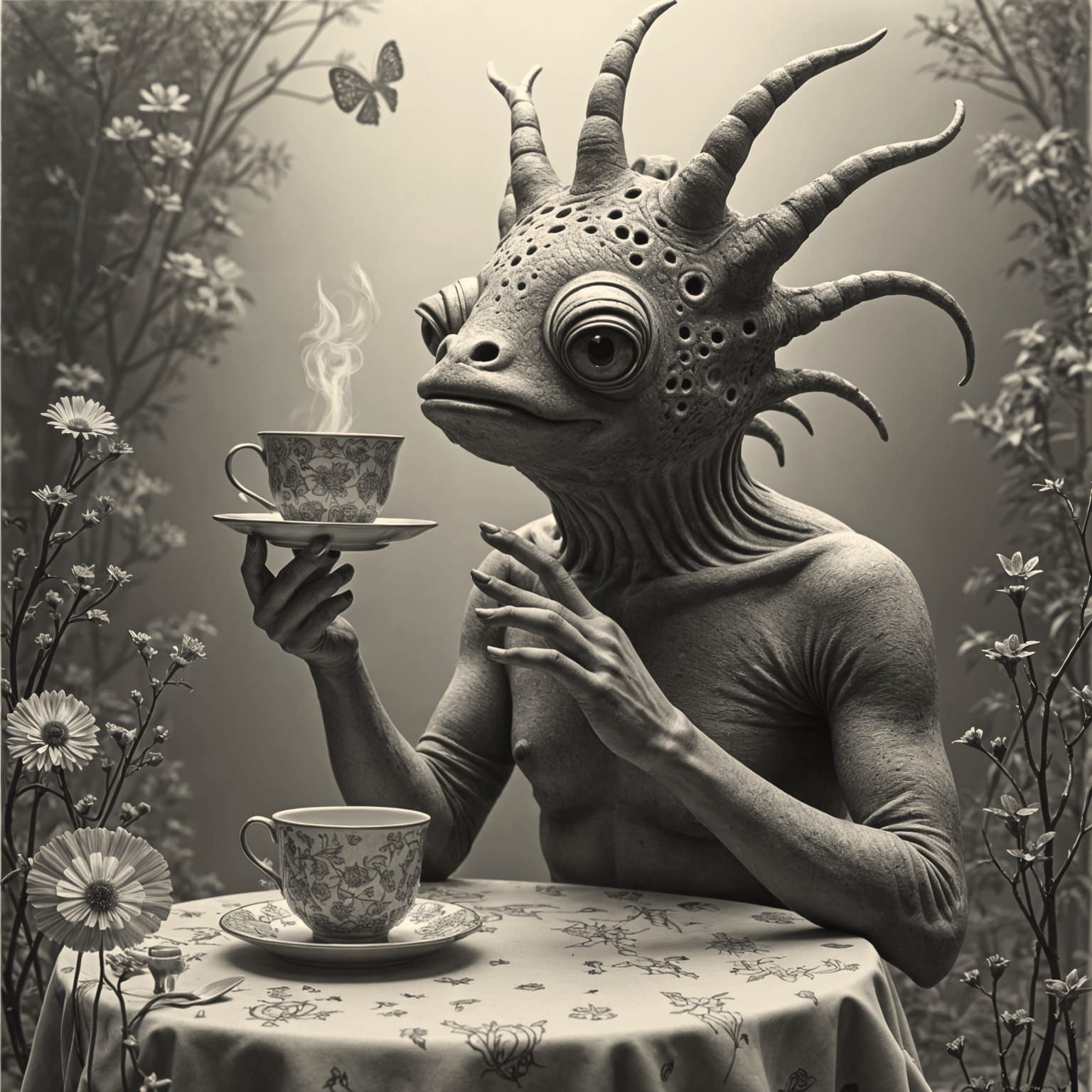 Jaekelopterus Hosts a Cute Tea Party