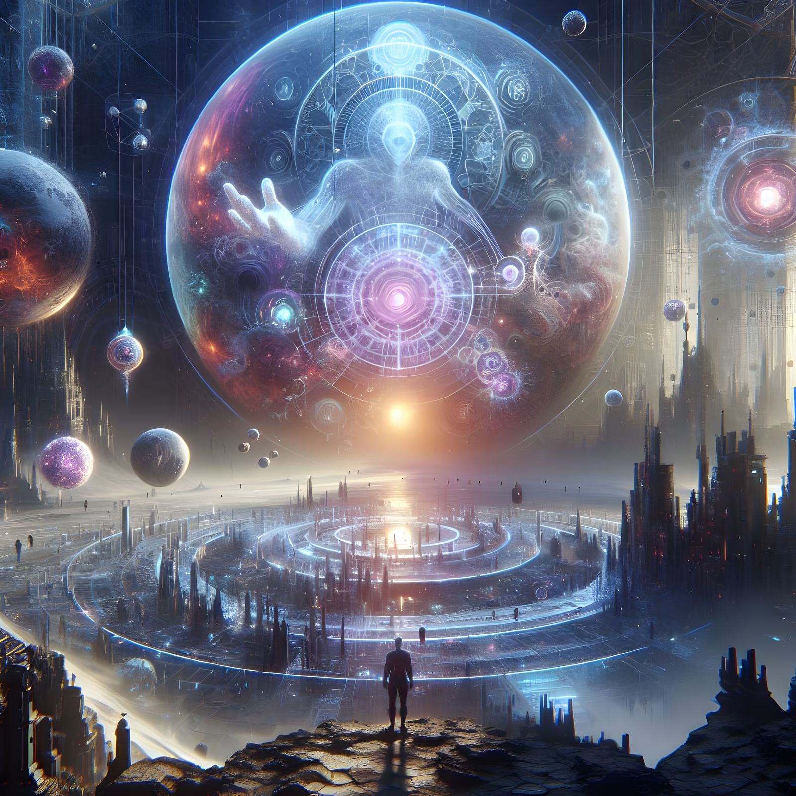 Humans in 2150: A Futuristic Odyssey in Matte Painting