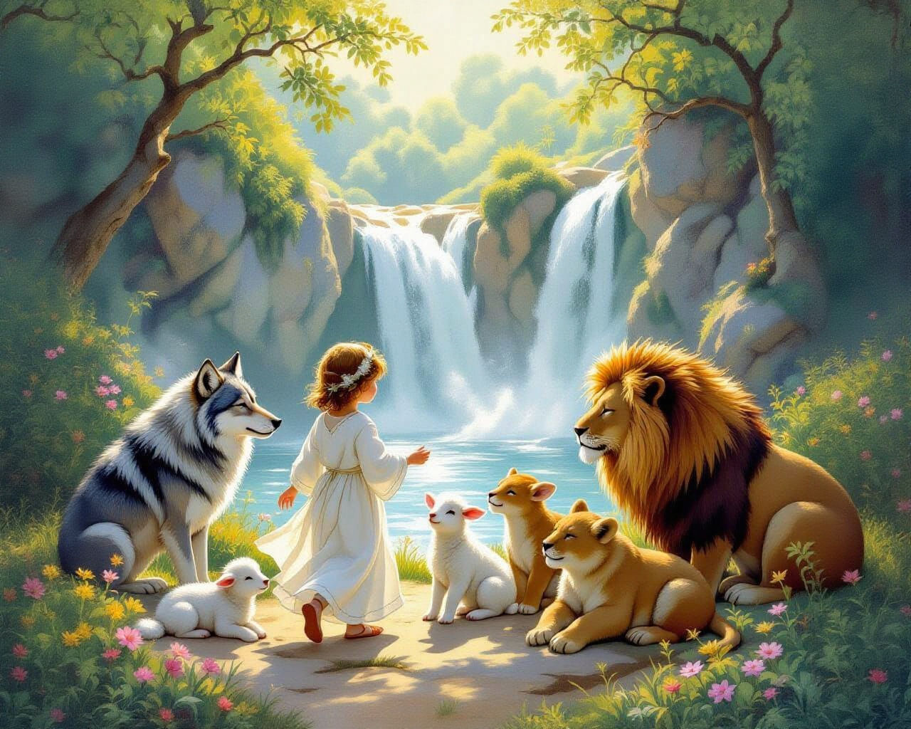 The earth shall be full of the knowledge of the Lord (inspired by Isaiah 11:6-9)