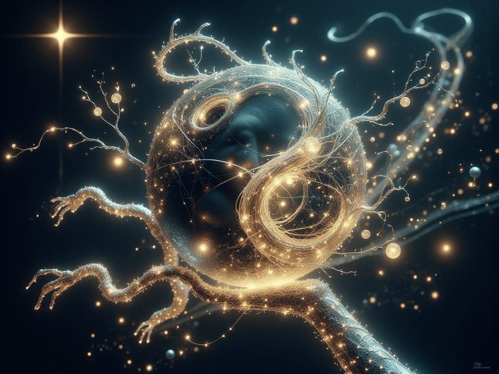 Ethereal Eldritch God of Plague Made of Bubbles