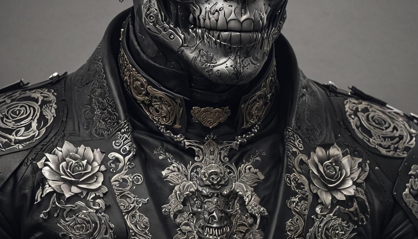 Dark Fantasy Champion in Leather Suit