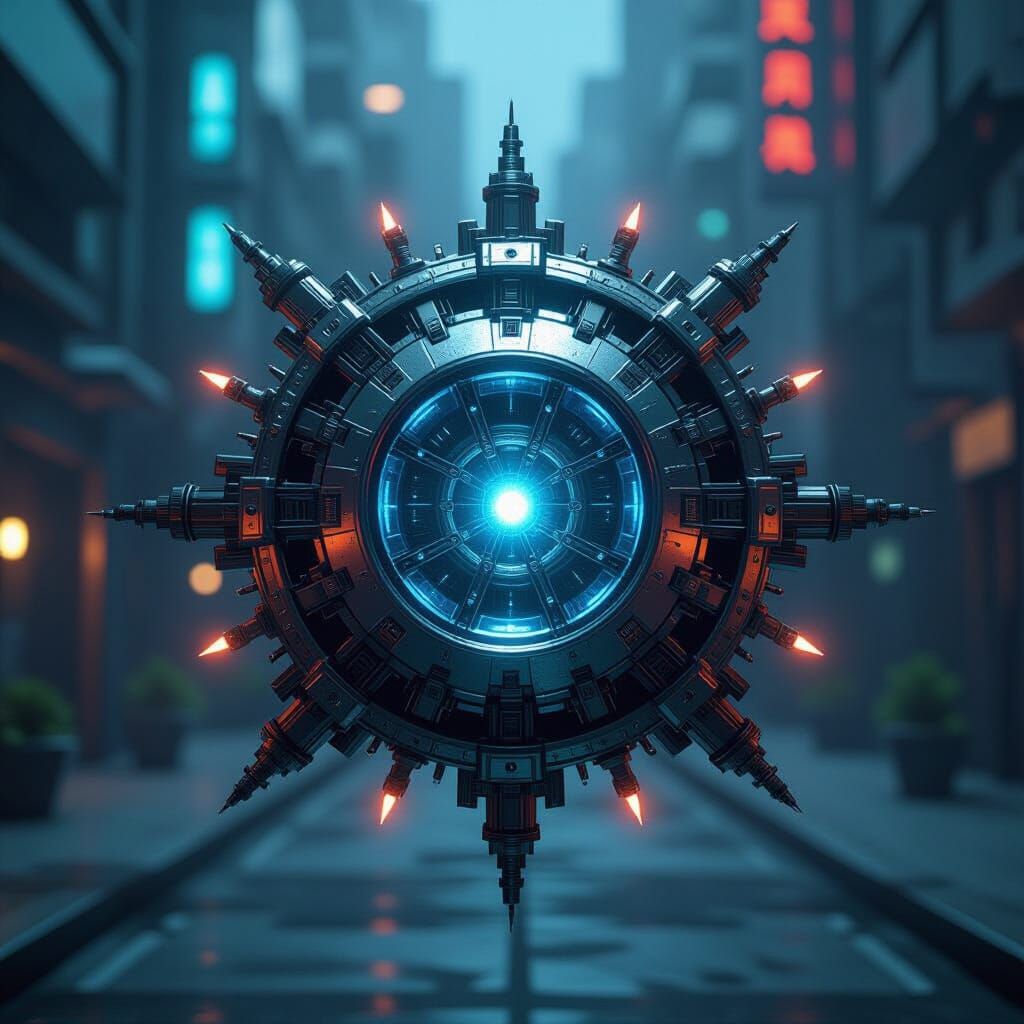 Detailed CPU Robotics System in 3D Digital Art