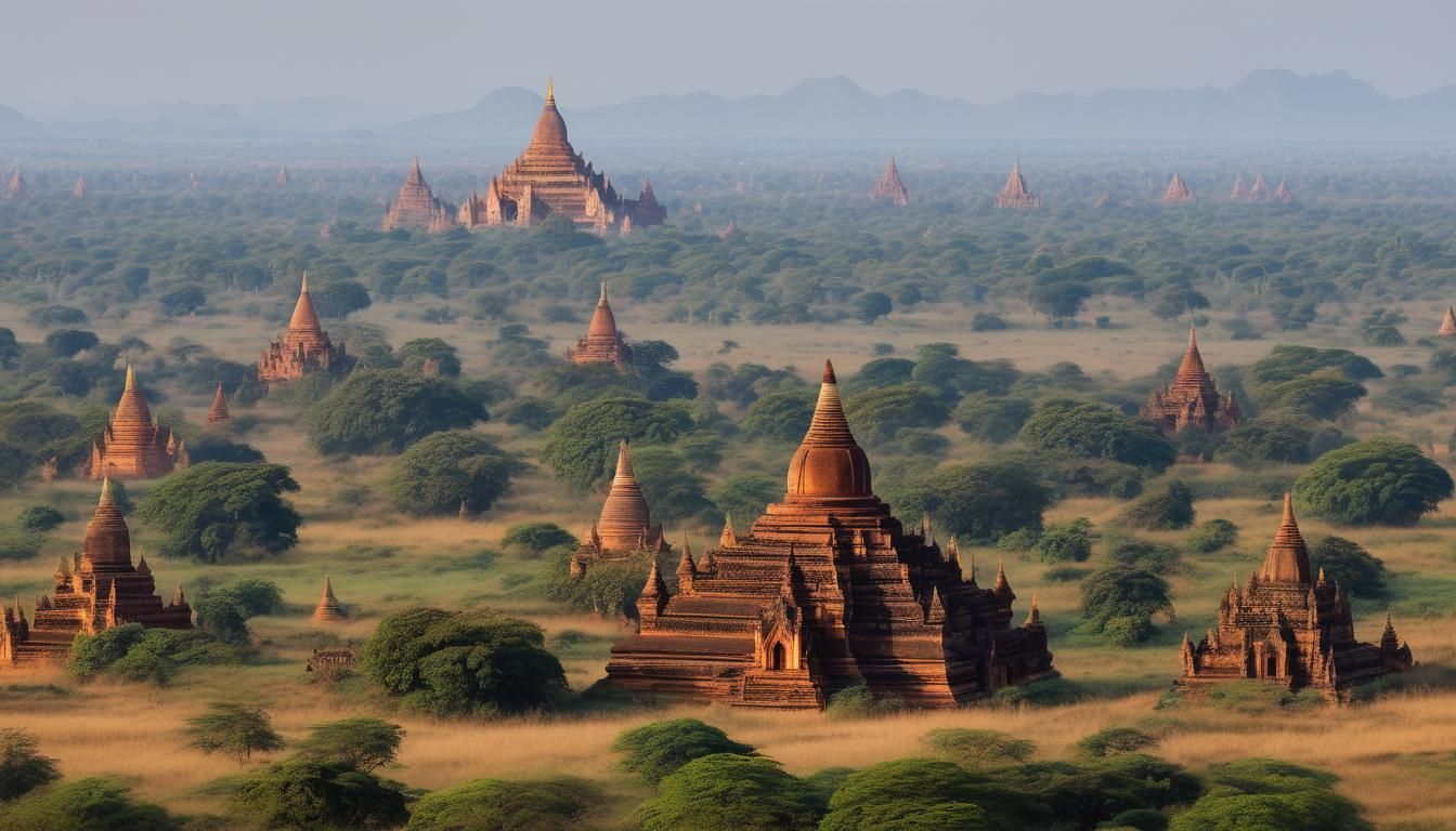 Bagan Myanmar Panorama Photography in HD 4K