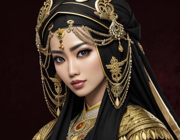 Minangkabau Woman Portrait in Photorealistic Style