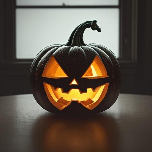 Hyperrealistic Glass Pumpkin in High Definition