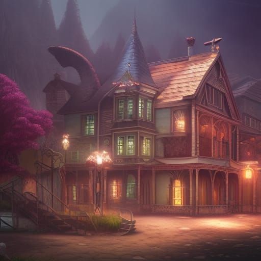 Fantastical Heartbreak Hotel Concept Art