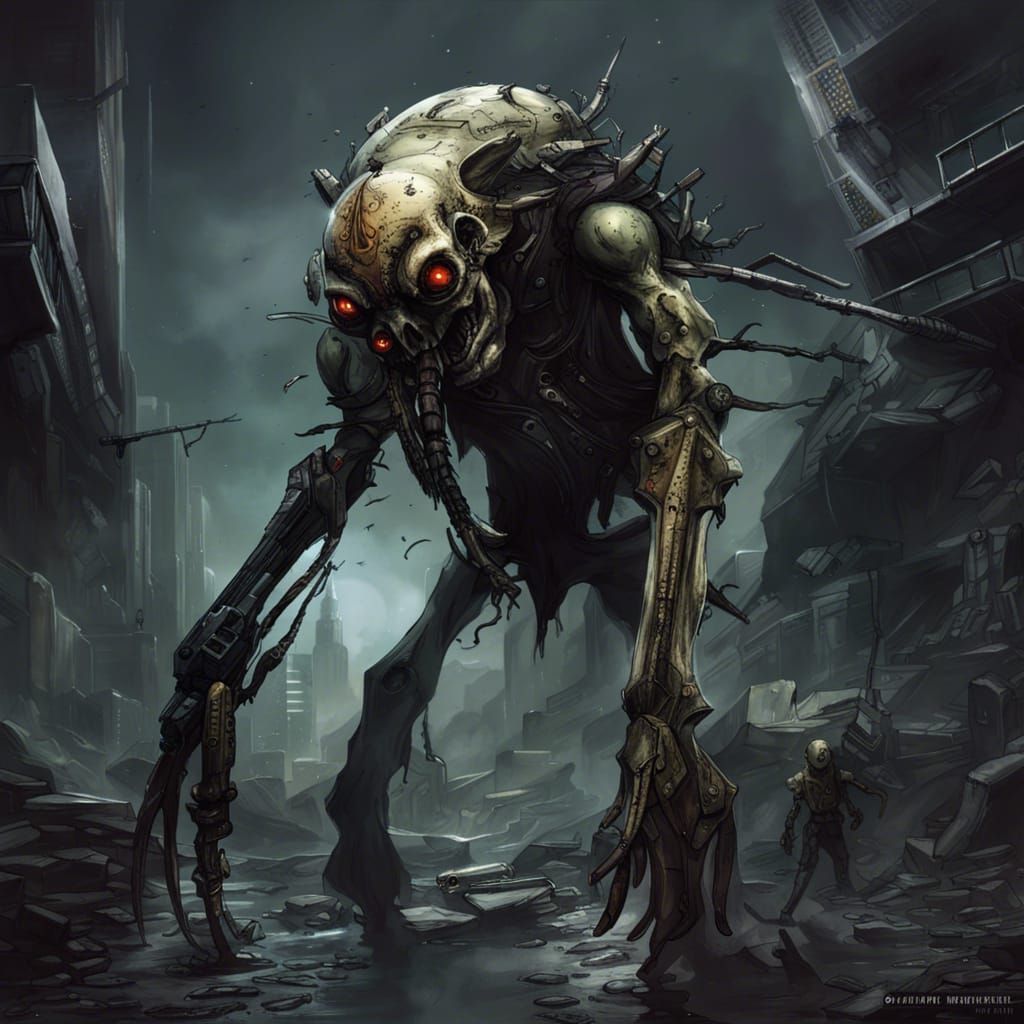 Dark Sci-Fi: Bio-Engineered Swarms in Vivid Industrial Color...