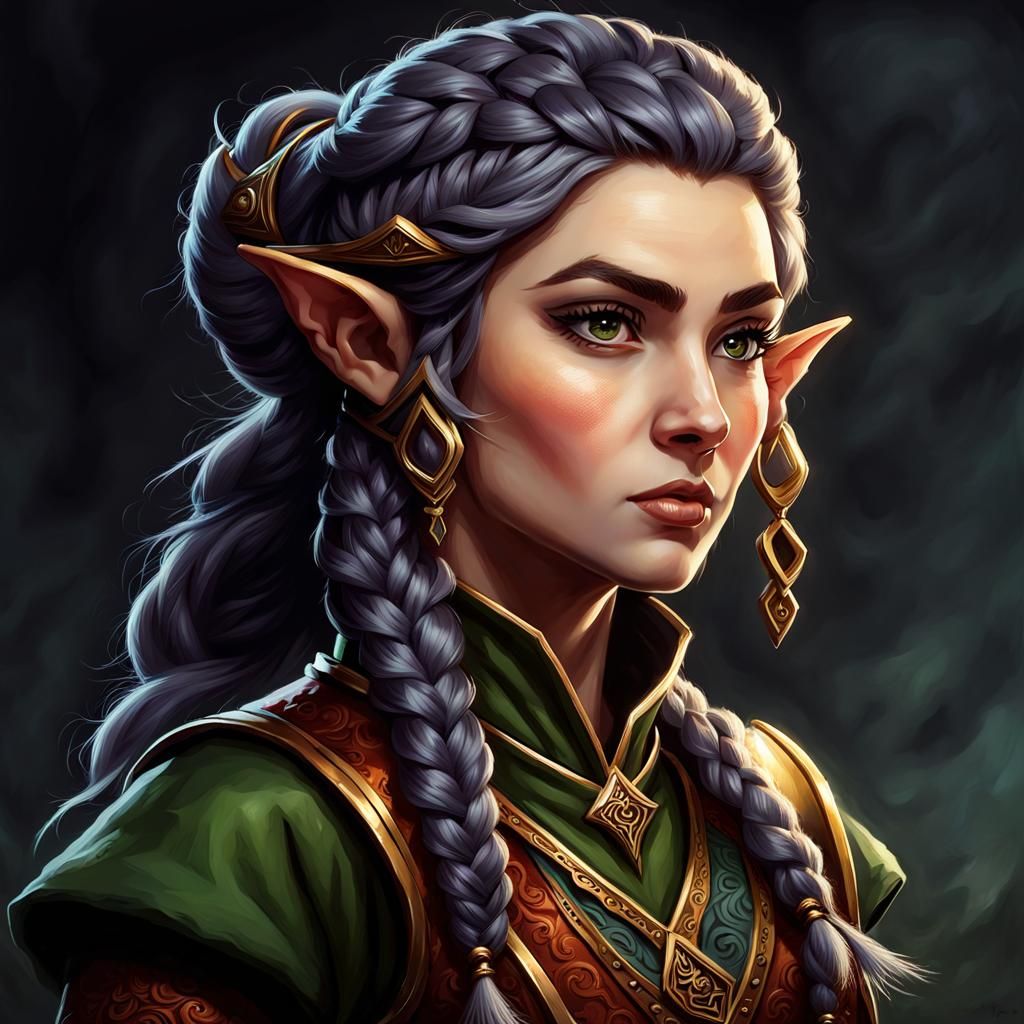 Halfling Lockpick Portrait in Fantasy Style