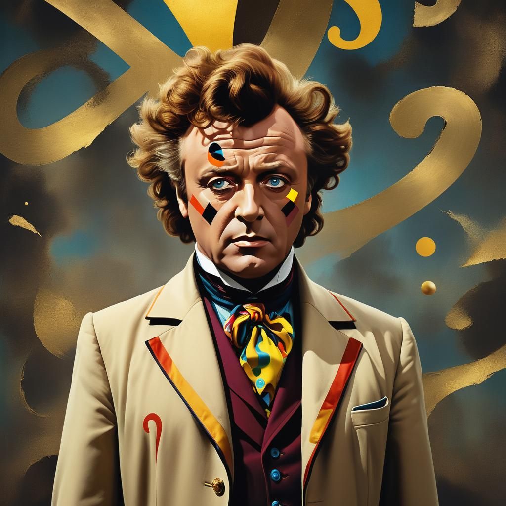 Richard Burton as Doctor Who in Surrealist Style