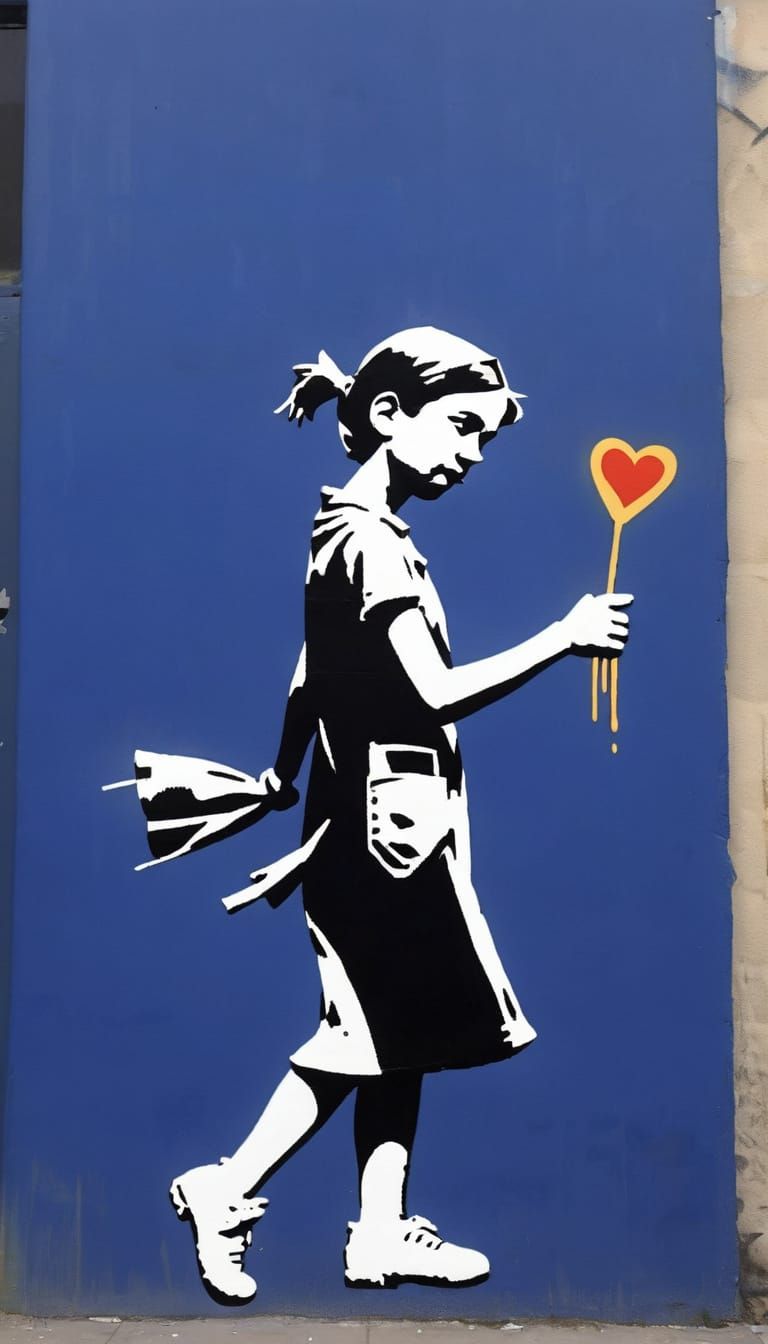 Street Art Vision of Hope and Resilience