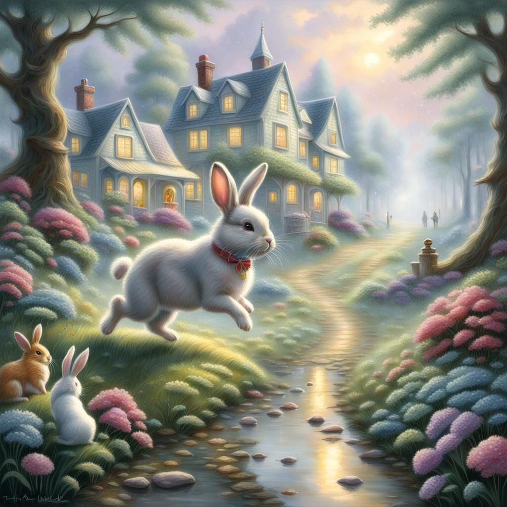Bunny's Escape: Ethereal Fantasy Chase Scene