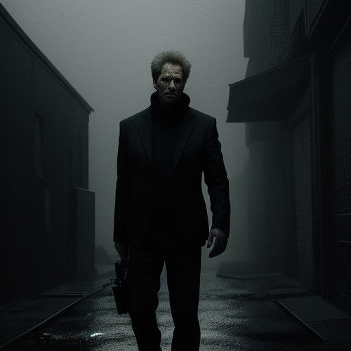 Desperate Man Seeks Help in a Dark, Abandoned Alleyway