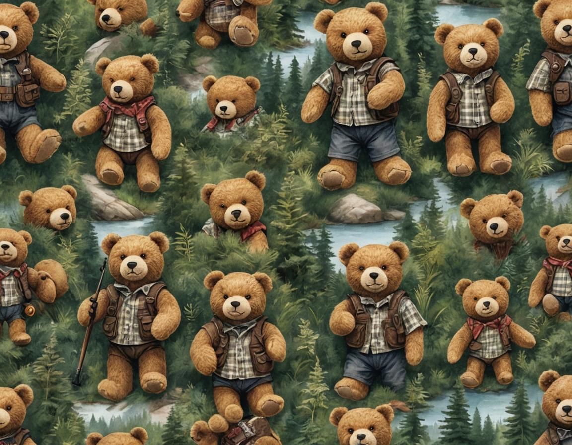 This Teddy Bear is Ready for an Outdoor Adventure. LOL 🤣