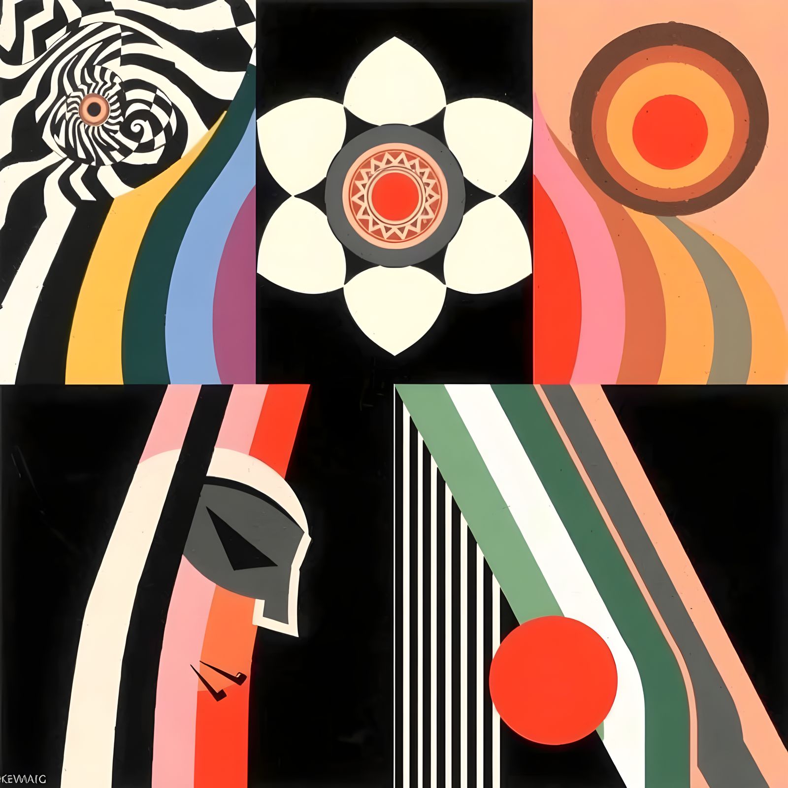 Geometric Beauty in Optical Illusion