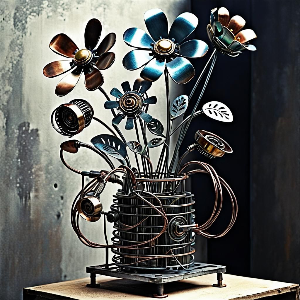 Mechanical Metal Blooms Unfold