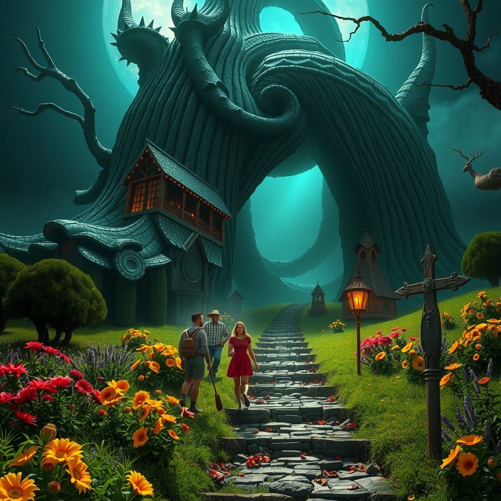 Fantastical Wizard of Oz Matte Painting